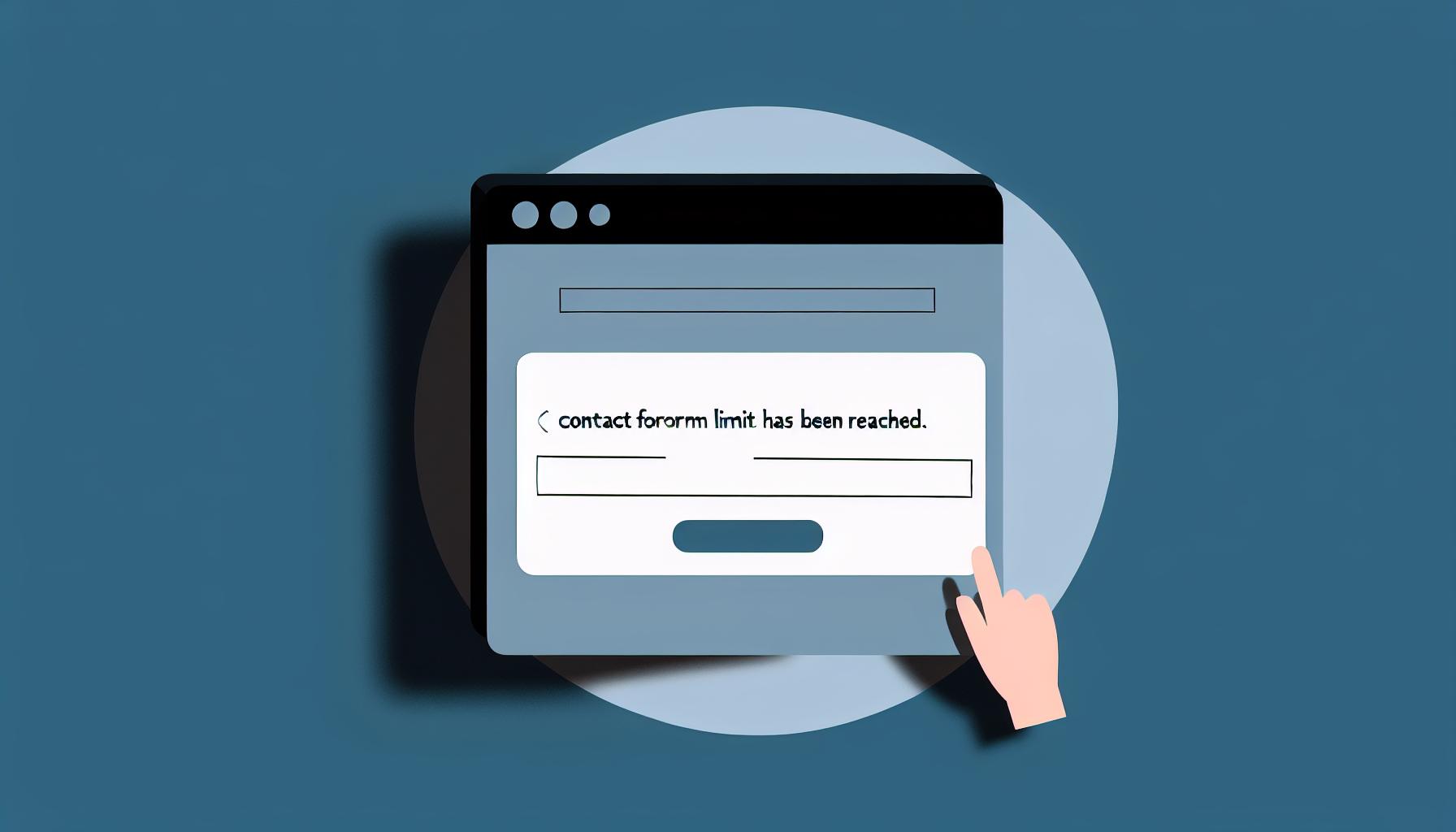 What does "Contact form limit has been reached" mean in HubSpot?